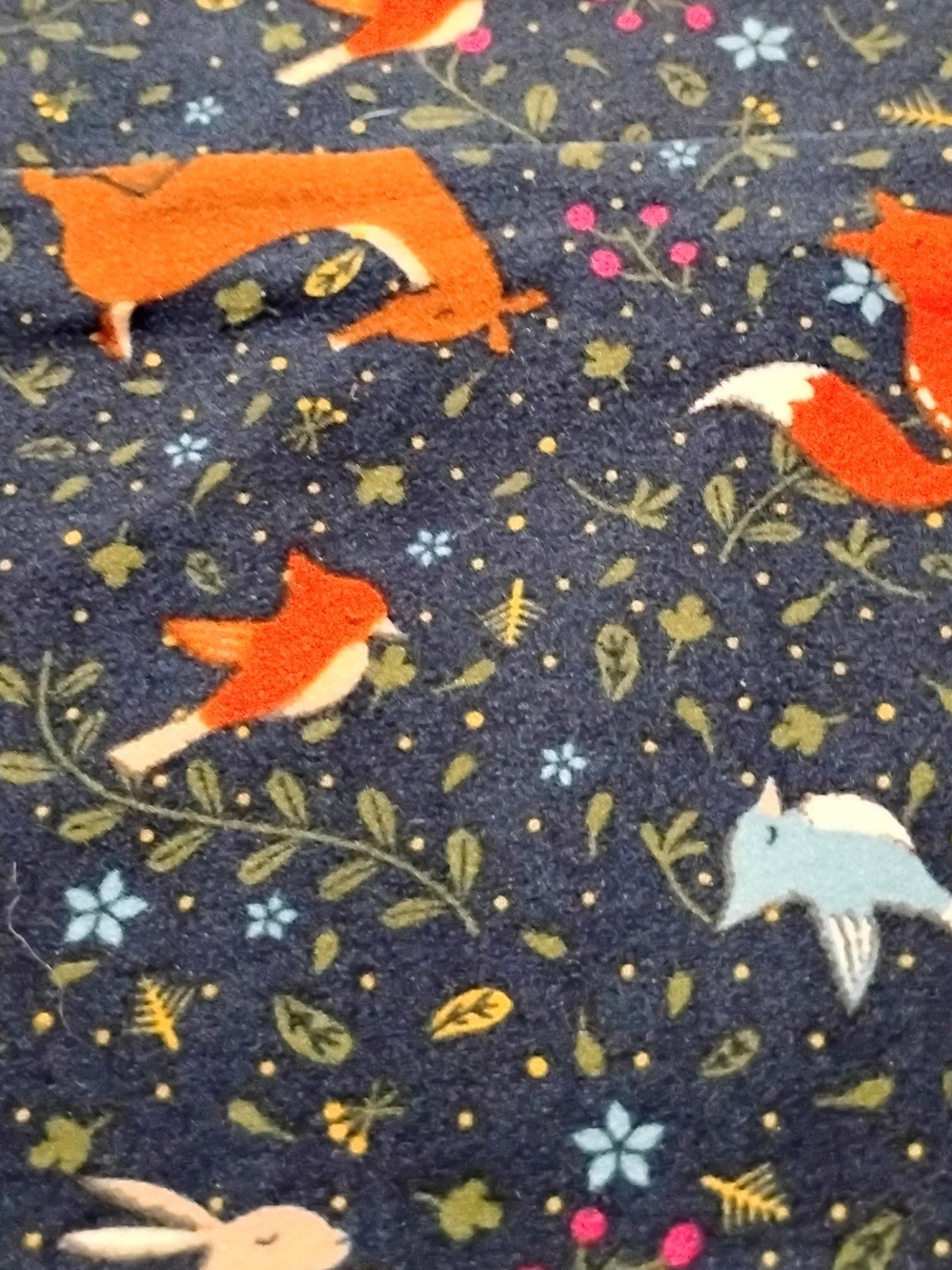 Terra & Sky Navy Leggings with Woodland Animals Print - Picture 3 of 5